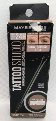 Maybelline Tattoo Studio Brow Pomade 372 Blonde .106oz - New - Image 1 of 4
