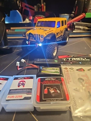 Axial SCX24 Jeep Wrangler RTR lots of upgrades & accessories full furitek swap - Image 1 of 4