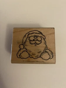 Stampin Up! Santa Claus Wood Mounted Rubber Stamp RS77 - Picture 1 of 3