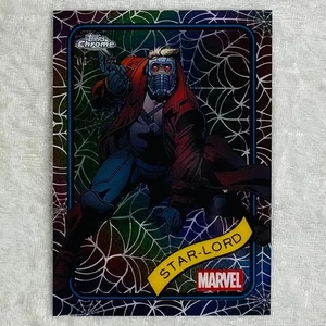 Star-Lord SN# 18/399 Marvel Topps Chrome 2025 Spider-Web Parallel Card #104 - Picture 1 of 3