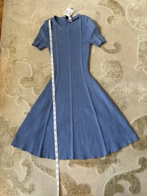 Vestido azul H&M fit and flare novo XXS - Imagem 1 de 4