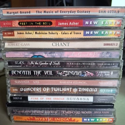 Lot of 13 Audio CDs New Age Trance Dance Meditation Yoga - Vas, Asher, Zingaia Foto 1 de 4
