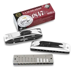 PT Gazell Valved Seydel 1847 Noble STAINLESS STEEL REED Harmonica -Pick a Key - Picture 1 of 2