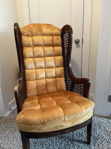 high back vintage chair Cover