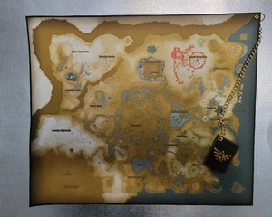 The Legend of Zelda Tears Of The Kingdom Custom Cloth Map - Picture 1 of 5