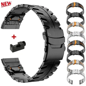Correa de reloj de acero inoxidable con eslabones de metal correa Wirst para Fitbit Versa 3 4 Sense 1 2 - Imagen 1 de 25
