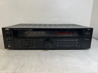 JVC RX-201BK Stereo Receiver FM AM Digital Synthesizer Black No Remote - TESTED - Image 1 of 4