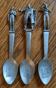 Norman Rockwell Pewter Spoons - Dave Grossman Designs - 1980 - Picture 1 of 11