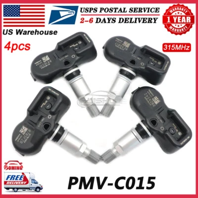 Tire Pressure Sensor TPMS 4PCS For 2016-2023 Toyota Tacoma Alloy Wheels 315MHz - Image 1 of 4