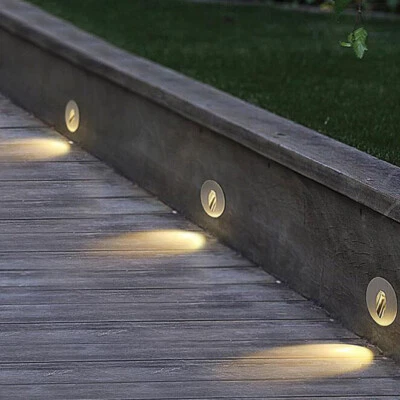 Indoor/Outdoor 3W LED Wall Corner Light Fixture  Step Lamp Waterproof Wiring Box - Image 1 of 4