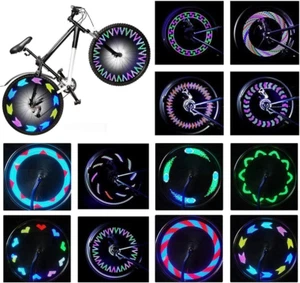 Bike Wheel Lights, Bicycle Wheel Lights Waterproof RGB Ultra Bright Spoke Lights - Picture 1 of 14