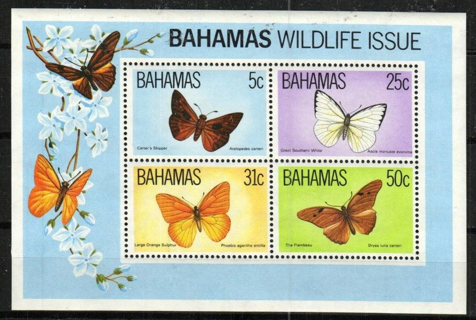 巴哈马邮票 542a - 蝴蝶 — 第 1/1 张图片