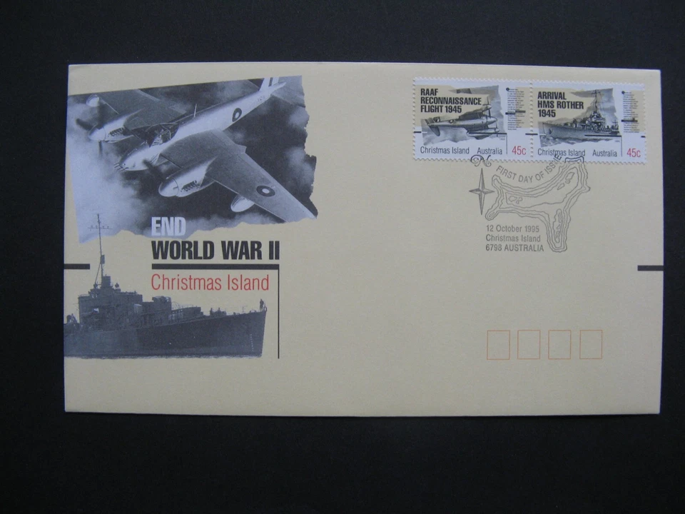 AUSTRALIA Christmas Island, cover FDC 1995, WW-II Haviland Mosquito battleship - Image 1 of 1