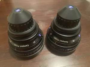 Zeiss 35mm/21mm Compact Prime Lens Set-PL Mount - Picture 1 of 10