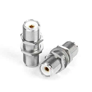 4PC UHF female to UHF SO239 Female jack nut bulkhead RF Mount adapter connector - Zdjęcie 1 z 4