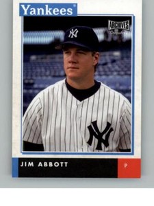 2020 Topps Archives Snapshots Jim Abbott AS-JA   New York Yankees
