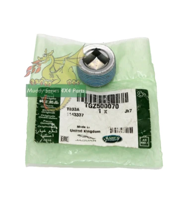 Genuine Land Rover Defender Axle Oil Filler Plug TGZ500070 2007 onward - Image 1 of 2