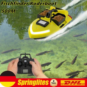 500M Futterboot Fischfinder Köderboot Automatische Rückkehr Fischköder Gelb GPS - Picture 1 of 22