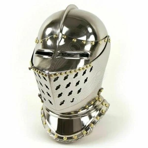 Casco Medieval Combate Cara Completa Campo de Batalla o Halloween Disfraz Casco Cosplay - Imagen 1 de 7
