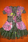 M 8-10 TEVOLIO GIRL SUMMER DRESS LINED LACE KNEE LENGTH SHIMMER HALLOWEEN STAGE