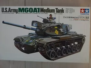 1/35 TAMIYA Model Ref 28 U.S. Army M60A1 Medium Motorized Tank - Picture 1 of 2