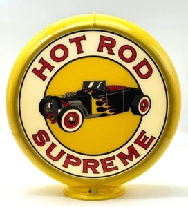 HOT ROD SUPREME 13.5" Gas Pump Globe - SHIPS FULLY ASSEMBLED! MADE IN THE USA!! - Picture 1 of 21