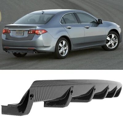Комплект спойлеров кромок диффузоров заднего бампера из углеродного волокна для Acura TSX 2004-2014 - Изображение 1 из 4