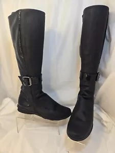 Arche LN Black Patent & Nubuck Leather Knee High Riding Boots EUR 37 / US 6 M - Picture 1 of 14
