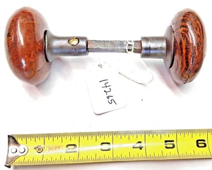 Door Knobs, Antique Brown Porcelain Door Knob Set (Nice For Restoration Project) - Picture 1 of 8