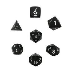 Precision CNC Aluminum Dice Set Norse Fount - Night Black