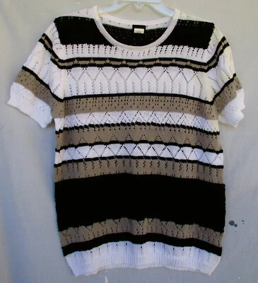 Suéter tejido manga corta Haband Salon Studio para mujer talla L Foto 1 de 4