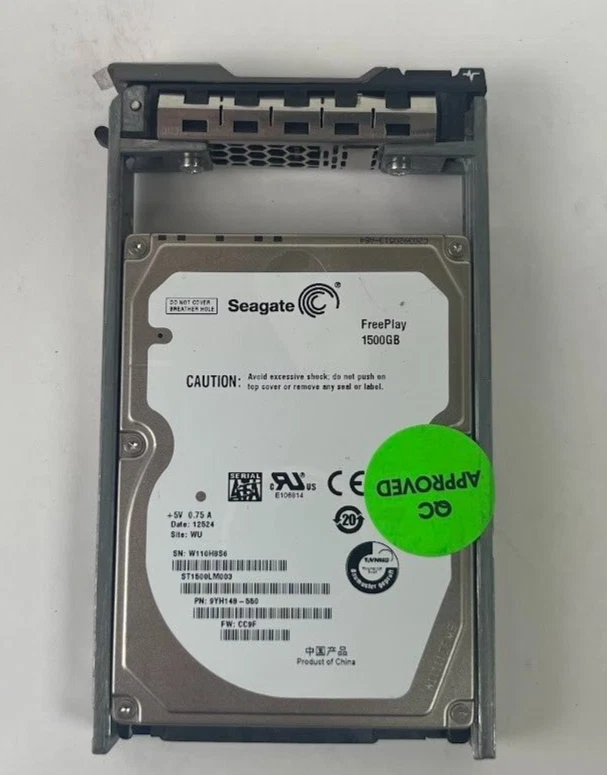 Seagate ST1500LM003 FreePlay 1.5GB 2.5" 7200RPM SATA Server Hard Drive - Image 1 of 1