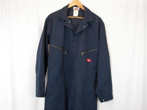 Dickies Coverall Big Tall Mens Chest 46 Long Non-Insulate Long Sleeve Navy Blue  - Picture 1 of 12