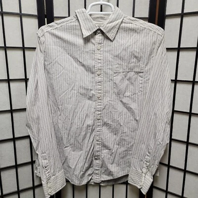 Converse One Star Long Sleeve Button Down Striped Western Shirt Size Large O83 - Image 1 of 4