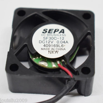 10pcs SEPA SF30C-12 12V 0.04A DC Cooling Fan 30x30x12mm 30mm 2pin Connectors - Image 1 of 4