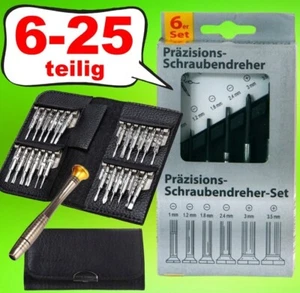 6 - 25 tlg Set Feinmechaniker Werkzeug Uhrmacher Schraubendreher Schraubenzieher - Bild 1 von 3