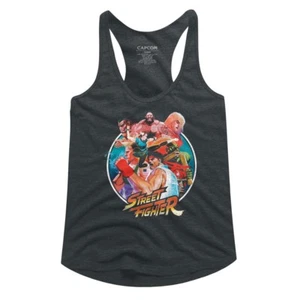Street Fighter Video Game Group Of Fighters Women's Tank Top T Shirt  - Picture 1 of 3