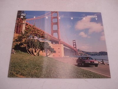 1987 MERMERCURY COUGAR ПРОДАЖИ КАТАЛОГ ДИЛЕР ВЫСТАВОЧНЫЙ ЗАЛ БРОШЮРА РЕДКАЯ - Изображение 1 из 4