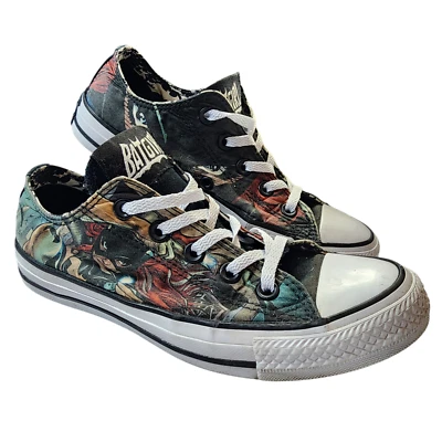 Converse 159119F Unisex Batgirl Low Top Sneakers White/Black Women's 6 Men's 4 - Image 1 of 4
