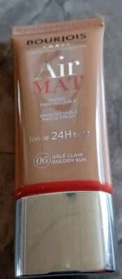 Bourjois Luft Matte 24H Grundierung, Hoch Deckung 30ml - NR 06 Golden Sun Neu - Bild 1 von 2