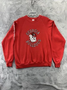 VTG Georgia Bulldogs Jerzees Russell USA Made XL Sweatshirt Football NCAA Dawgs - Picture 1 of 13