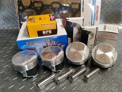 81MM Mirage 1.8L 97-02 YCP Pistones Motor Alta Compresión Kit Rodamientos Junta Foto 1 de 3