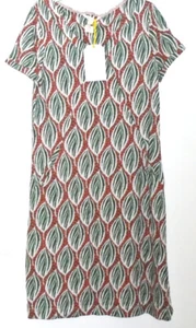 White Stuff Sorrel Fair-trade Dress pink green 100% cotton Size 8 New Tags BNWT - Picture 1 of 7