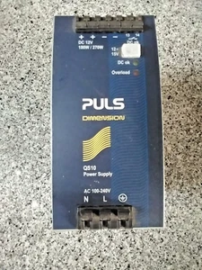 PULS QS10.121 1P DIN Rail Power Supply , Input: AC 100-240V / Output: 12VDC - Picture 1 of 7