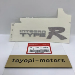 HONDA 75717-ST7-Z01ZB Integra TYPE-R DC2 Rear Silver Decal Sticker Genuine New - Picture 1 of 10