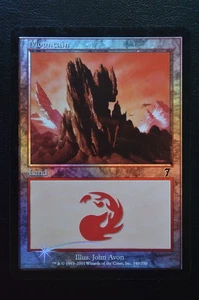 Magic The Gathering MTG MOUNTAIN (340) FOIL Seventh Edition LP Lightly Played - Picture 1 of 2