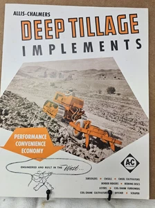 ALLIS CHALMERS ANBAUGERÄTE TRAKTOR VERKAUFSPROSPEKT - Bild 1 von 2