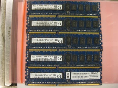 SK Hynix 40GB (5x8GB) ECC REG Server RAM PC3-12800R DDR3-1600 HMT41GR7AFR4A-PB - Image 1 of 4