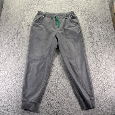 Figs Scrub Pants Men Large Gray Polyester Stretch Loose Tapered Medical Workwear - Image 1 of 4
