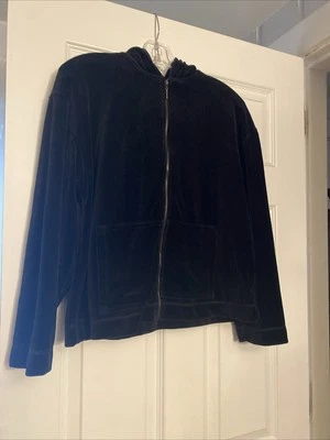 Marsh Landing Velour Zip Up Petite Small - Image 1 of 4